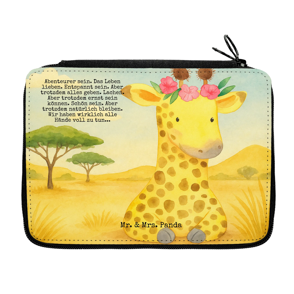 Leather folder giraffe flower wreath Design Federmappe, Stiftetasche, Stifte Etui, Schule, Einschulung, Geschenk, Kind, Schüler, Schülerin, Stifterolle, Federmäppchen, Motiv, Grundschule, Federmäppchen bedruckt, Büro Stifte Etui, Bestückte Federmappe, Kinder Federmappe, Federmappe Einschulung, Afrika, Wildtiere, Giraffe, Blumenkranz, Abenteurer, Selbstliebe, Freundin