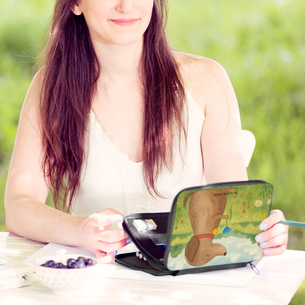 Federmappe Hund Blume Design Grundschule, Federmappe Einschulung, Federmäppchen, Stifterolle, Stiftetasche, Geschenk, Bestückte Federmappe, Schülerin, Federmäppchen bedruckt, Kinder Federmappe, Stifte Etui, Einschulung, Kind, Schüler, Federmappe, Motiv, Schule, Büro Stifte Etui, Hund, Hundemotiv, Haustier, Hunderasse, Tierliebhaber, Hundebesitzer, Sprüche, Hunde, Hundeliebe, Frauchen