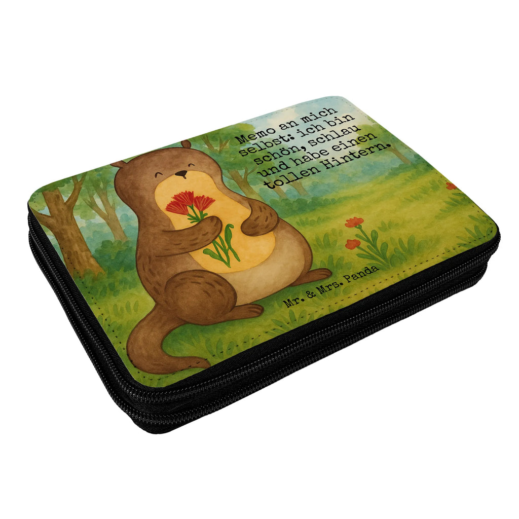 Leather folder otter Bunch of flowers Design Federmäppchen, Einschulung, Federmäppchen bedruckt, Bestückte Federmappe, Stiftetasche, Federmappe Einschulung, Stifterolle, Kinder Federmappe, Motiv, Schülerin, Schule, Federmappe, Grundschule, Geschenk, Kind, Schüler, Stifte Etui, Büro Stifte Etui, Otter, Fischotter, Seeotter, Otter Seeotter See Otter