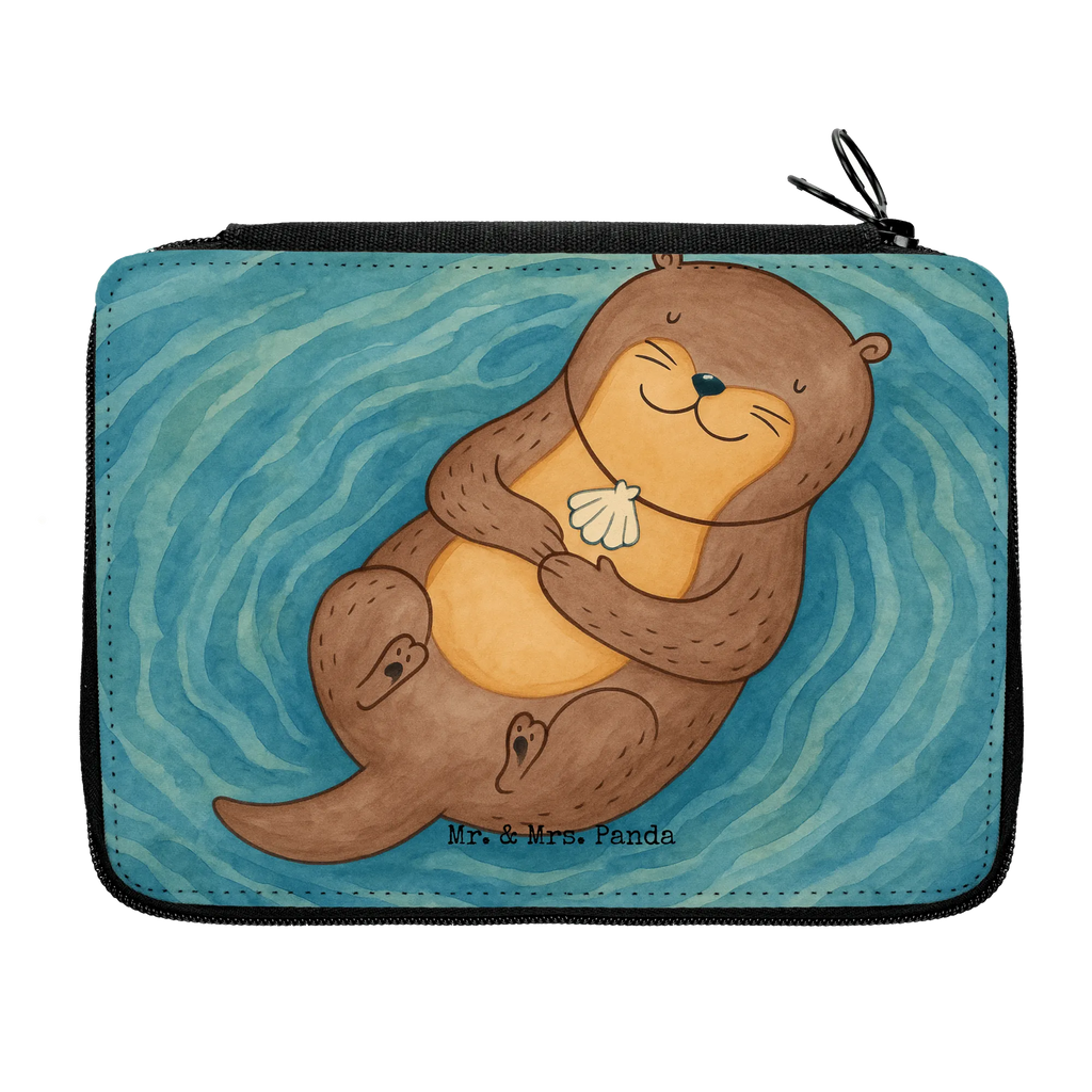 Leather folder otter shell Design Federmappe, Stiftetasche, Stifte Etui, Schule, Einschulung, Geschenk, Kind, Schüler, Schülerin, Stifterolle, Federmäppchen, Motiv, Grundschule, Federmäppchen bedruckt, Büro Stifte Etui, Bestückte Federmappe, Kinder Federmappe, Federmappe Einschulung, Otter, Fischotter, Seeotter, Otterliebe, grübeln, träumen, Motivation, Tagträumen, Büro