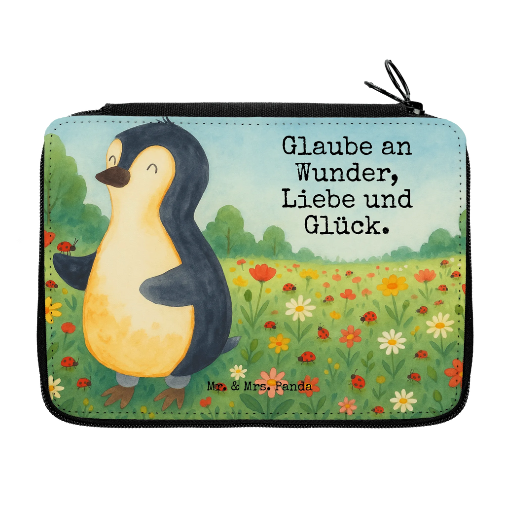 Leather folder Penguin ladybug Design Federmappe, Stiftetasche, Stifte Etui, Schule, Einschulung, Geschenk, Kind, Schüler, Schülerin, Stifterolle, Federmäppchen, Motiv, Grundschule, Federmäppchen bedruckt, Büro Stifte Etui, Bestückte Federmappe, Kinder Federmappe, Federmappe Einschulung, Pinguin, Pinguine, Marienkäfer, Liebe, Wunder, Glück, Freude, Lebensfreude