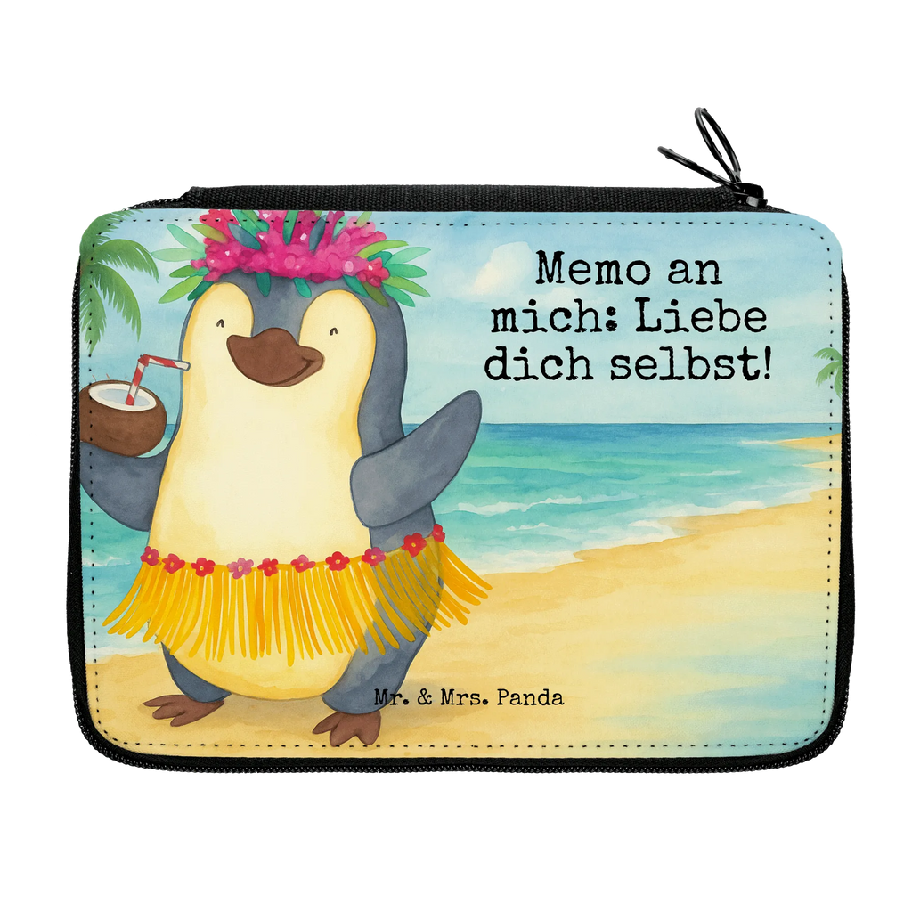 Leather folder Penguin coconut Design Federmappe, Stiftetasche, Stifte Etui, Schule, Einschulung, Geschenk, Kind, Schüler, Schülerin, Stifterolle, Federmäppchen, Motiv, Grundschule, Federmäppchen bedruckt, Büro Stifte Etui, Bestückte Federmappe, Kinder Federmappe, Federmappe Einschulung, Pinguin, Aloha, Hawaii, Urlaub, Kokosnuss, Pinguine