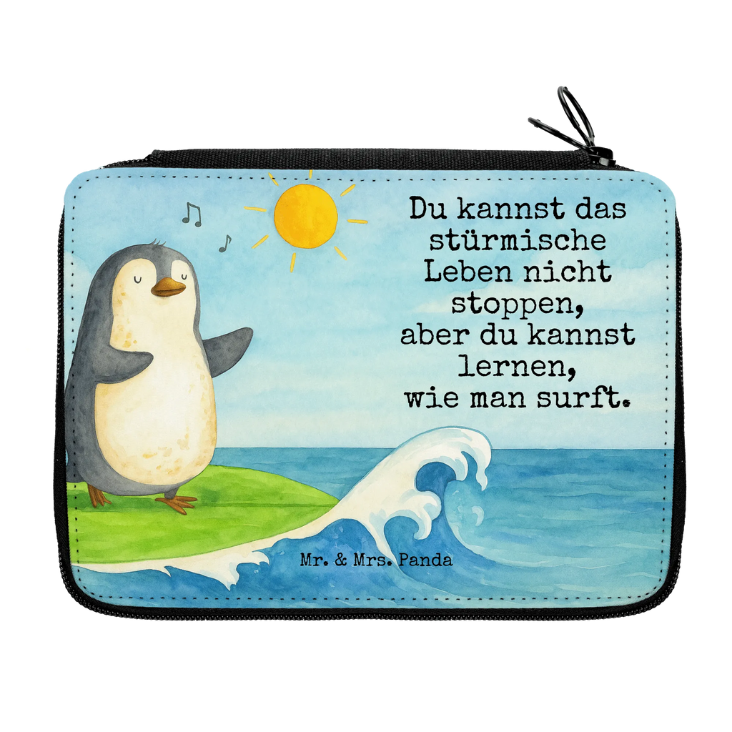 Leather folder Penguin surfer Design Federmappe, Stiftetasche, Stifte Etui, Schule, Einschulung, Geschenk, Kind, Schüler, Schülerin, Stifterolle, Federmäppchen, Motiv, Grundschule, Federmäppchen bedruckt, Büro Stifte Etui, Bestückte Federmappe, Kinder Federmappe, Federmappe Einschulung, Pinguin, Pinguine, surfen, Surfer, Hawaii, Urlaub, Wellen, Wellen reiten, Portugal