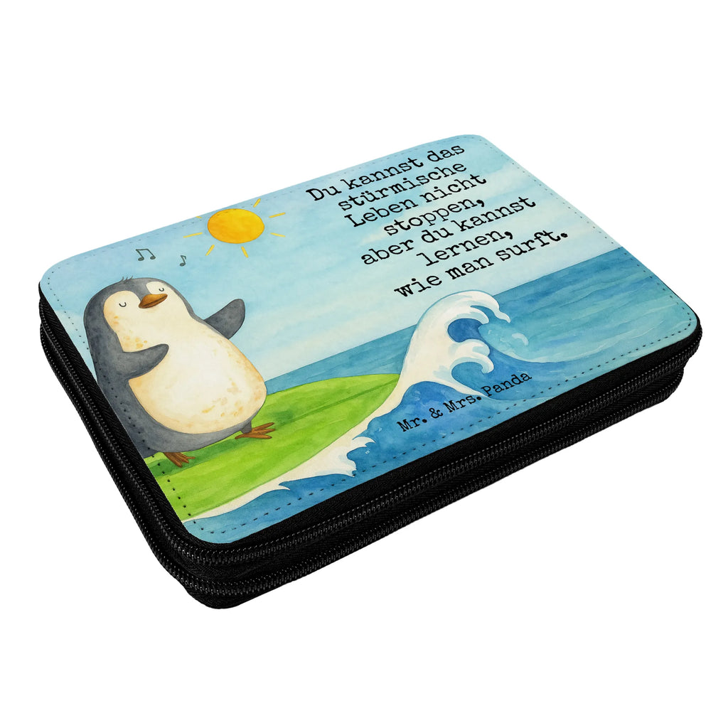 Leather folder Penguin surfer Design Federmappe, Stiftetasche, Stifte Etui, Schule, Einschulung, Geschenk, Kind, Schüler, Schülerin, Stifterolle, Federmäppchen, Motiv, Grundschule, Federmäppchen bedruckt, Büro Stifte Etui, Bestückte Federmappe, Kinder Federmappe, Federmappe Einschulung, Pinguin, Pinguine, surfen, Surfer, Hawaii, Urlaub, Wellen, Wellen reiten, Portugal