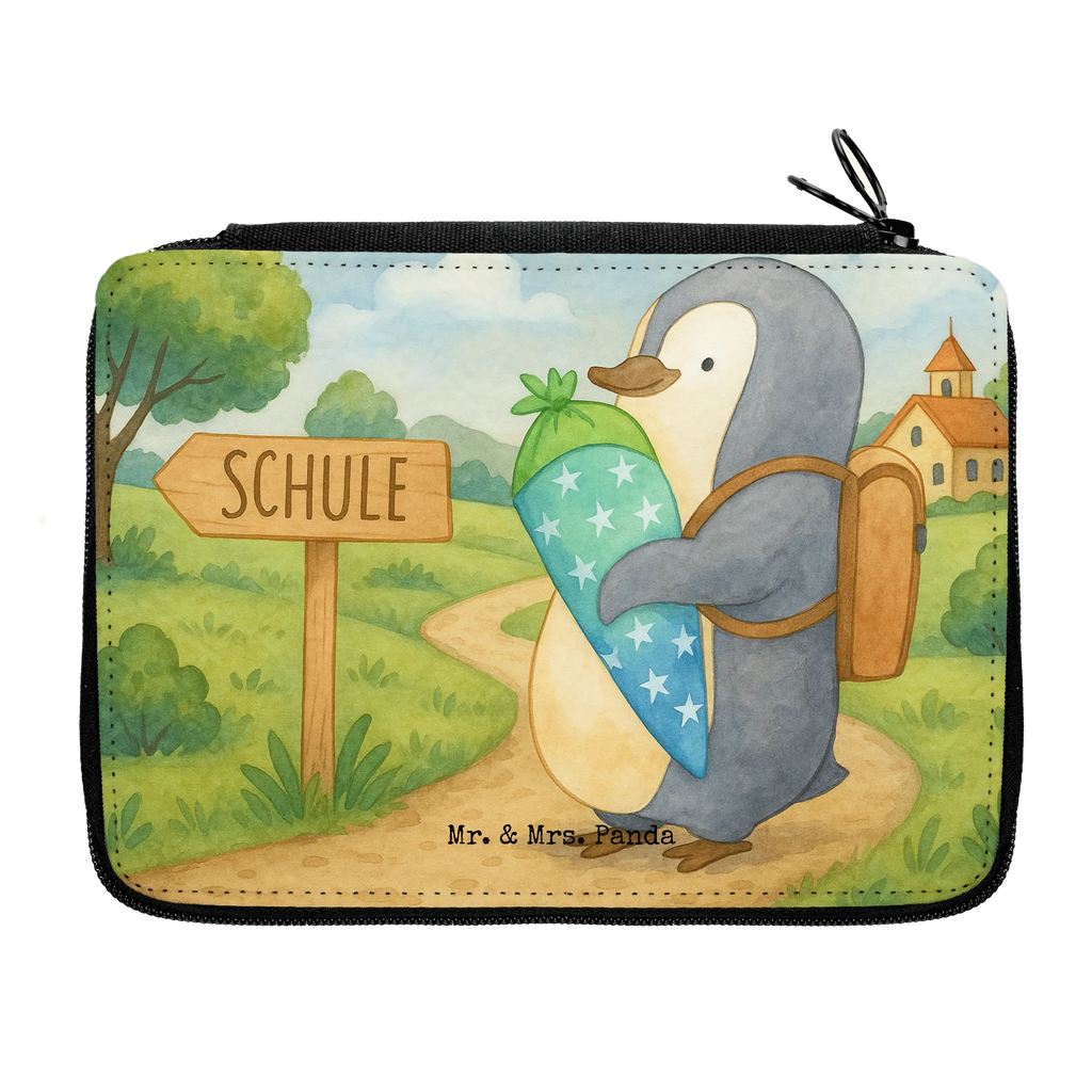 Federmappe Pinguin Schultüte Design Motiv, Kinder Federmappe, Stiftetasche, Federmäppchen bedruckt, Stifterolle, Kind, Bestückte Federmappe, Stifte Etui, Büro Stifte Etui, Federmappe, Schule, Federmäppchen, Schülerin, Einschulung, Geschenk, Federmappe Einschulung, Schüler, Grundschule, Pinguin, Schulanfänger, Schulranzen, Geschenk zur Einschulung, erster Schultag, 1. Klasse
