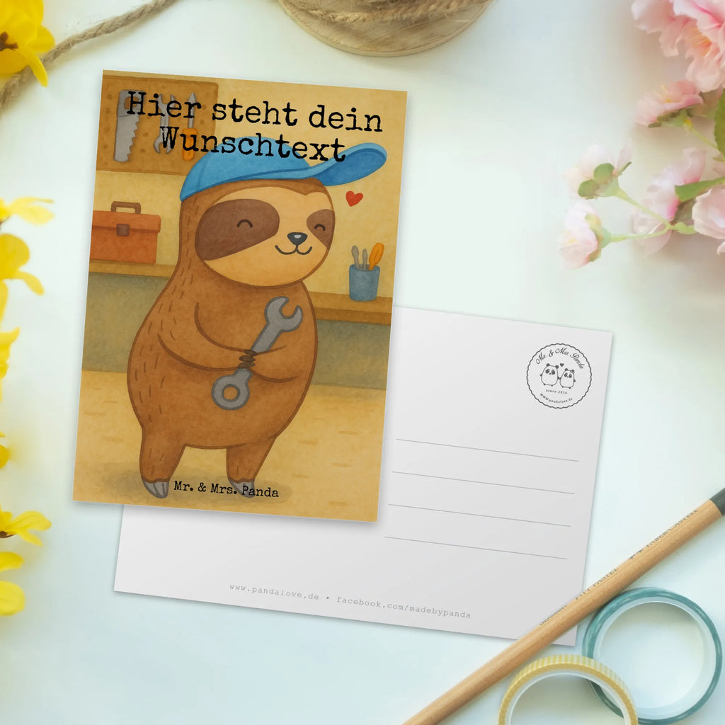 Personalised postcard sloth Father Design Grußkarte mit Wunschtext, Karte mit Wunschtext, Karte mit Namen, Postkarte mit Wunschtext, Postkarte bedrucken, Postkarte mit Namen, Ansichtskarte mit Wunschtext, Geschenkkarte mit Namen, Einladung mit Namen, Geschenkkarte mit Wunschtext, Postkarte personalisierbar, Ansichtskarte mit Namen, Grußkarte mit Namen, Einladung mit Wunschtext, Vatertag Geschenk, Papa Geschenke, Vater Geburtstag, Vater Geschenk, Vatertag, Papi Geschenk, Papa Geschenk, Vater Handwerker