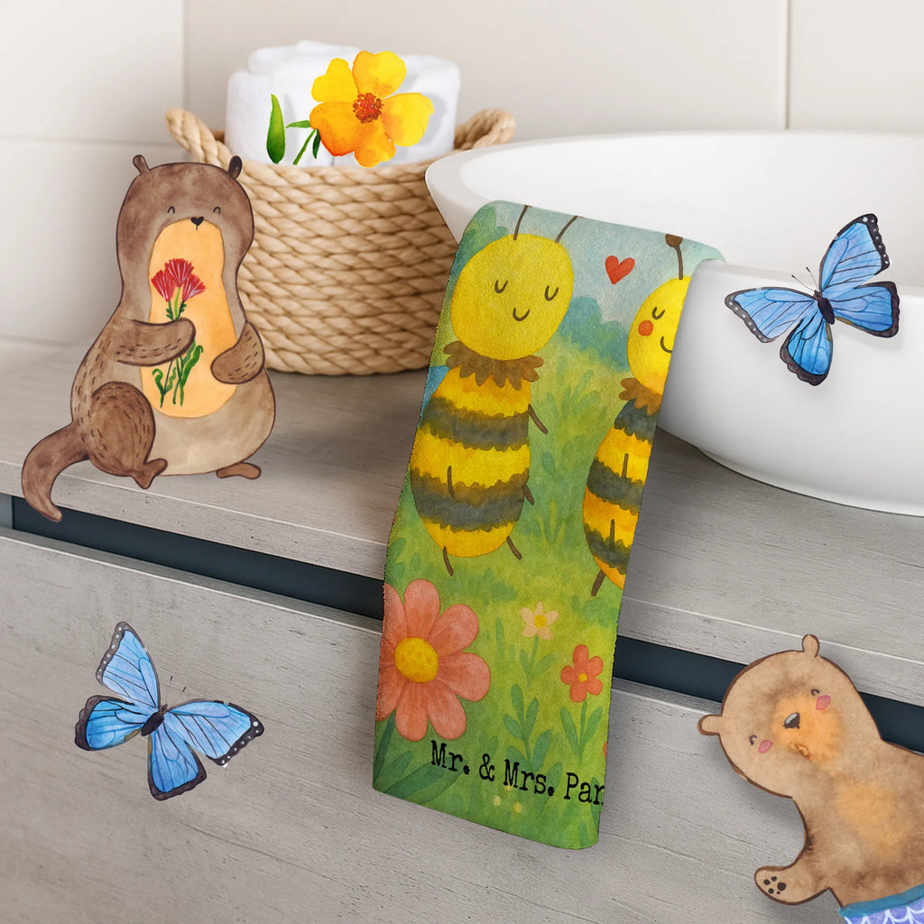 Gäste Handtuch Biene Verliebt Design Gästetuch, Reisehandtuch, Sport Handtuch, Frottier, Kinder Handtuch, Biene, Wespe, Hummel