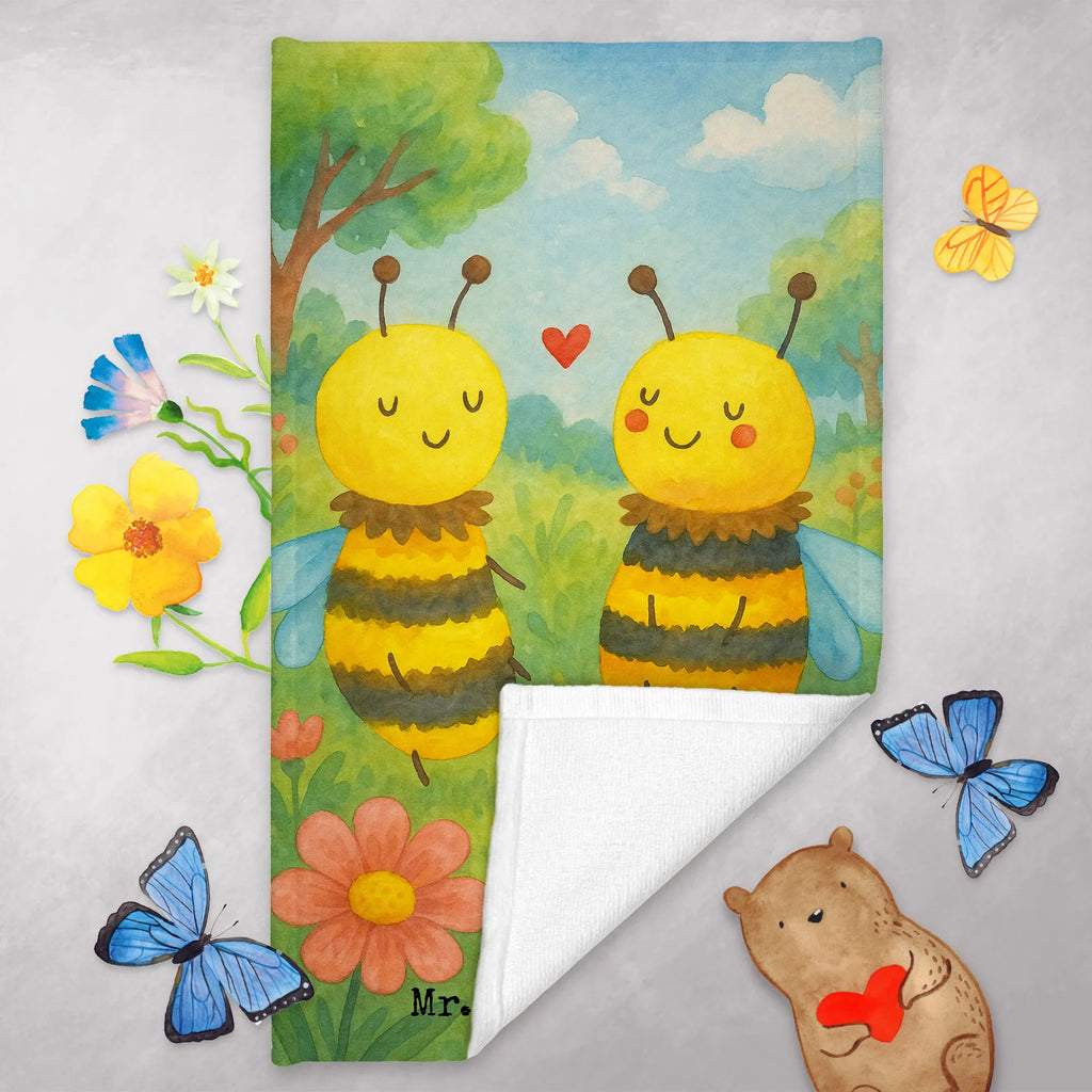 Gäste Handtuch Biene Verliebt Design Gästetuch, Reisehandtuch, Sport Handtuch, Frottier, Kinder Handtuch, Biene, Wespe, Hummel