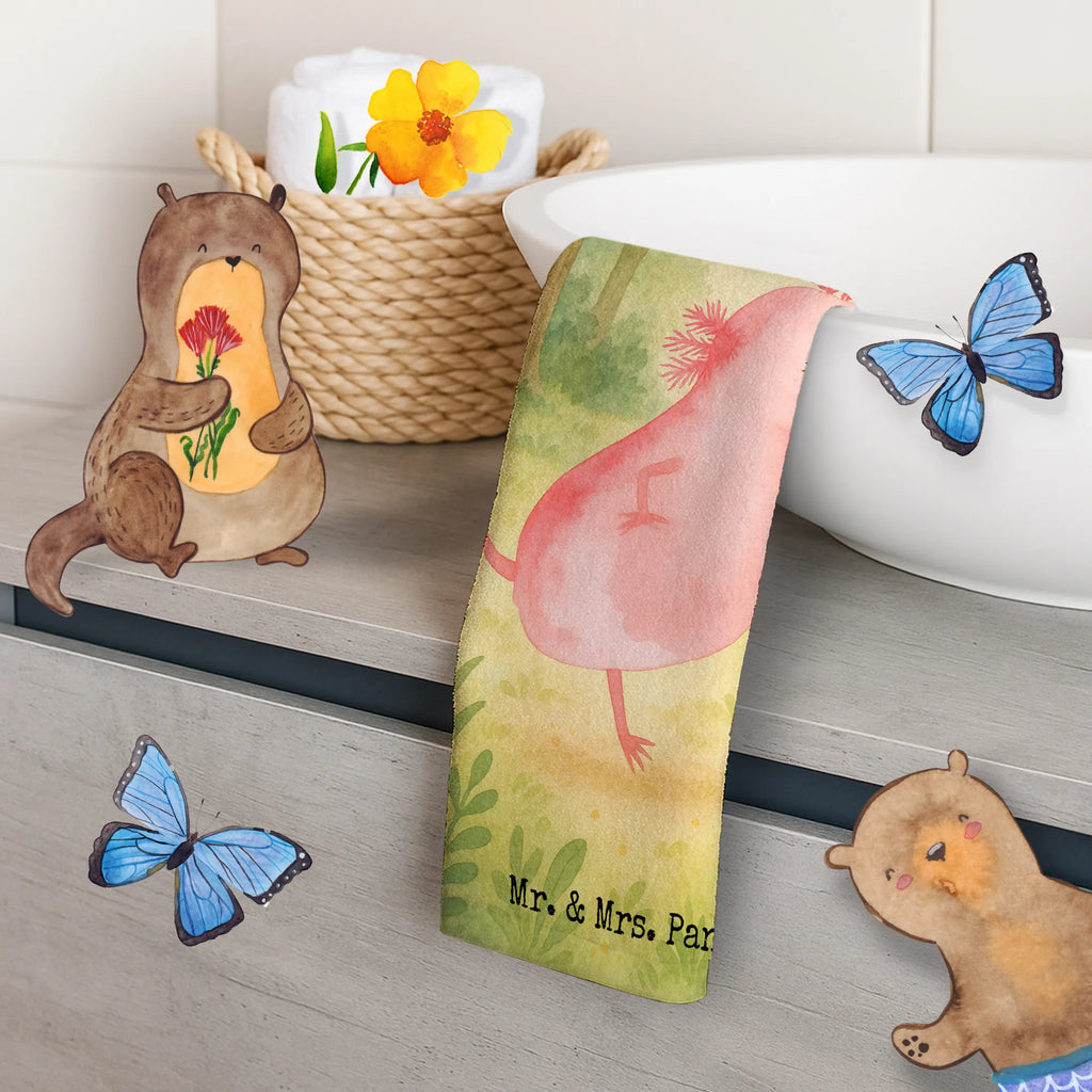 Guest towel axolotl Dance Design Gästetuch, Reisehandtuch, Sport Handtuch, Frottier, Kinder Handtuch, Axolotl, Molch, Axolot, Schwanzlurch, Lurch, Lurche, Dachschaden, Sterne, verrückt, Freundin, beste Freundin