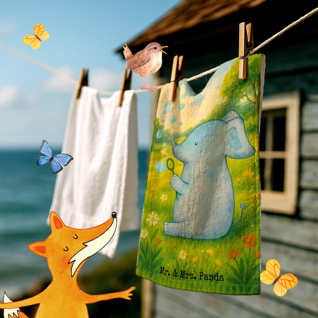 Ręcznik dla gości słoń bańki mydlane Design Gästetuch, Reisehandtuch, Sport Handtuch, Frottier, Kinder Handtuch, Tiermotive, Gute Laune, lustige Sprüche, Tiere, Elefant, Elefanten, Dickhäuter, Rüsseltier, Seifenblasen, Liebe, Heimat, Gefühl. Daheim, Liebesbeweis, Liebesspruch