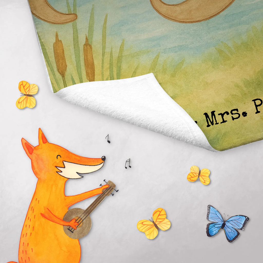 Ręcznik dla gości wydra trzymać się za ręce Design Gästetuch, Reisehandtuch, Sport Handtuch, Frottier, Kinder Handtuch, Otter, Fischotter, Seeotter, Otter Seeotter See Otter