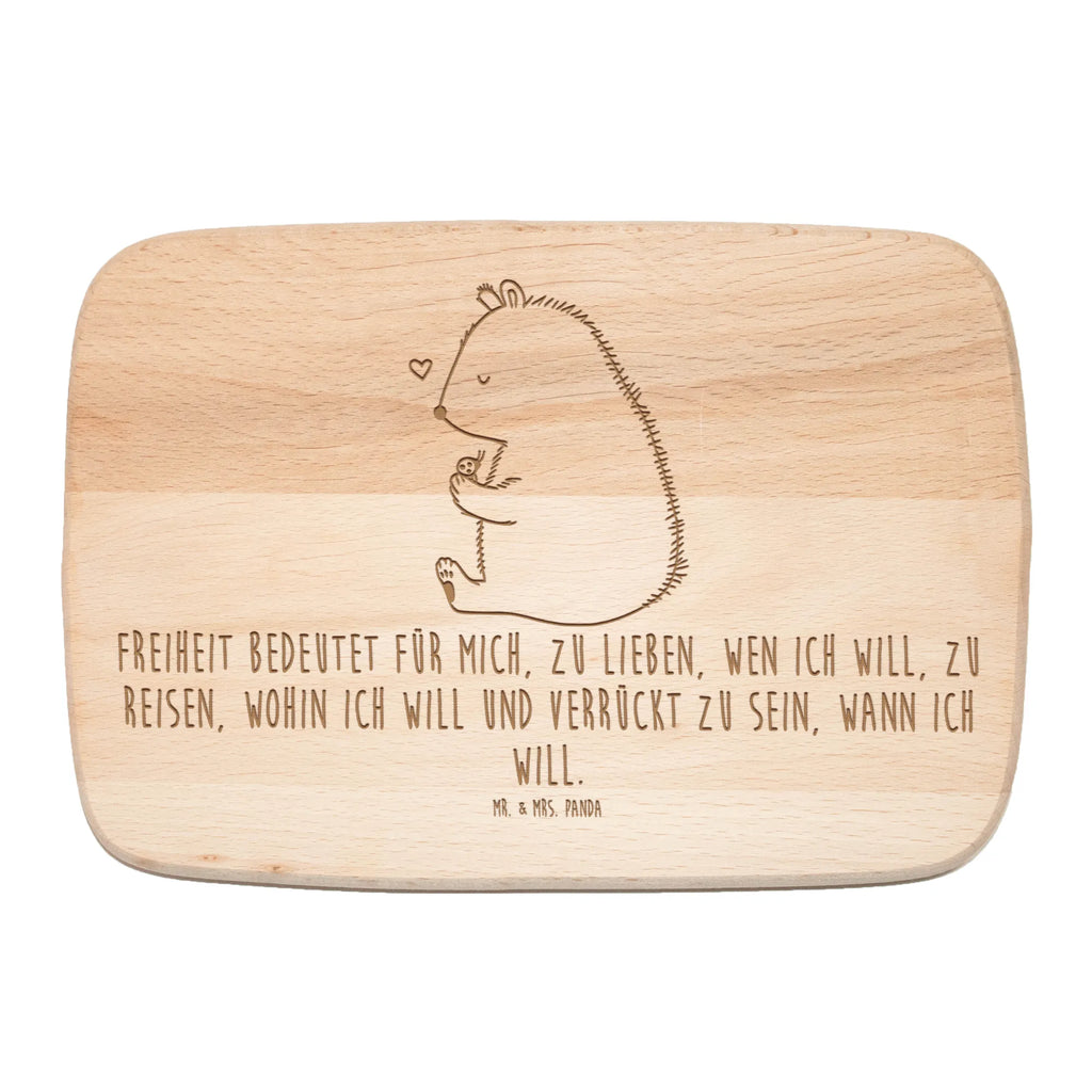 Frühstücksbrett Bär Marienkäfer Frühstücksbrett, Küchenbrett, Schneidebrett Holz, Schneidebrett, Frühstücksbrettchen, Holzbrett, Bär, Teddy, Teddybär, Das Leben ist schön, Freiheit, Liebe, Motivation, Marienkäfer
