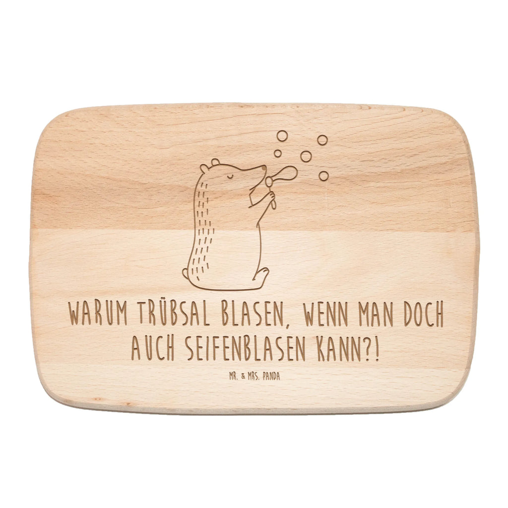 Holzbrett Bär Seifenblasen Frühstücksbrett, Küchenbrett, Schneidebrett Holz, Frühstücksbrettchen, Holzbrett, Schneidebrett, Bär, Teddy, Teddybär, Seifenblasen Bär Lustig Sein Glücklich Traurig Happy