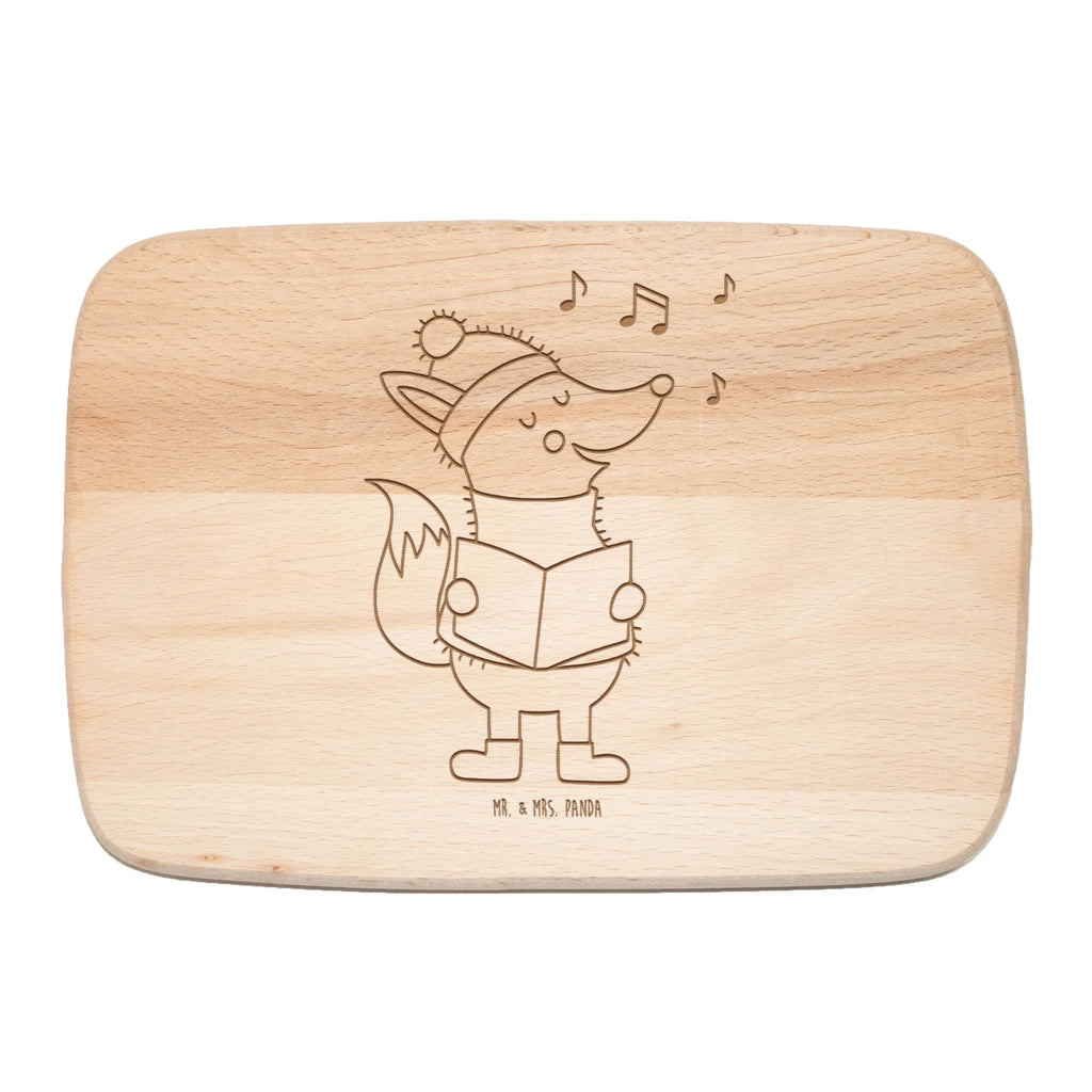 Frühstücksbrett Fuchs Sänger Holzbrett, Küchenbrett, Frühstücksbrett, Schneidebrett, Frühstücksbrettchen, Schneidebrett Holz, Winter, Weihnachten, Weihnachtsdeko, Nikolaus, Advent, Heiligabend, Wintermotiv, Füchse, Singen, Sänger, Fuchs, Weihnachtslieder, Geschenk Sänger