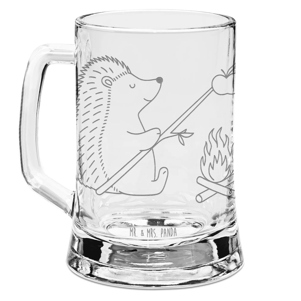 Grawerowany Kufel Piwa jeż Grillowanie Motywy zwierzęce, dobra energia, zabawne powiedzonka, zwierzęta