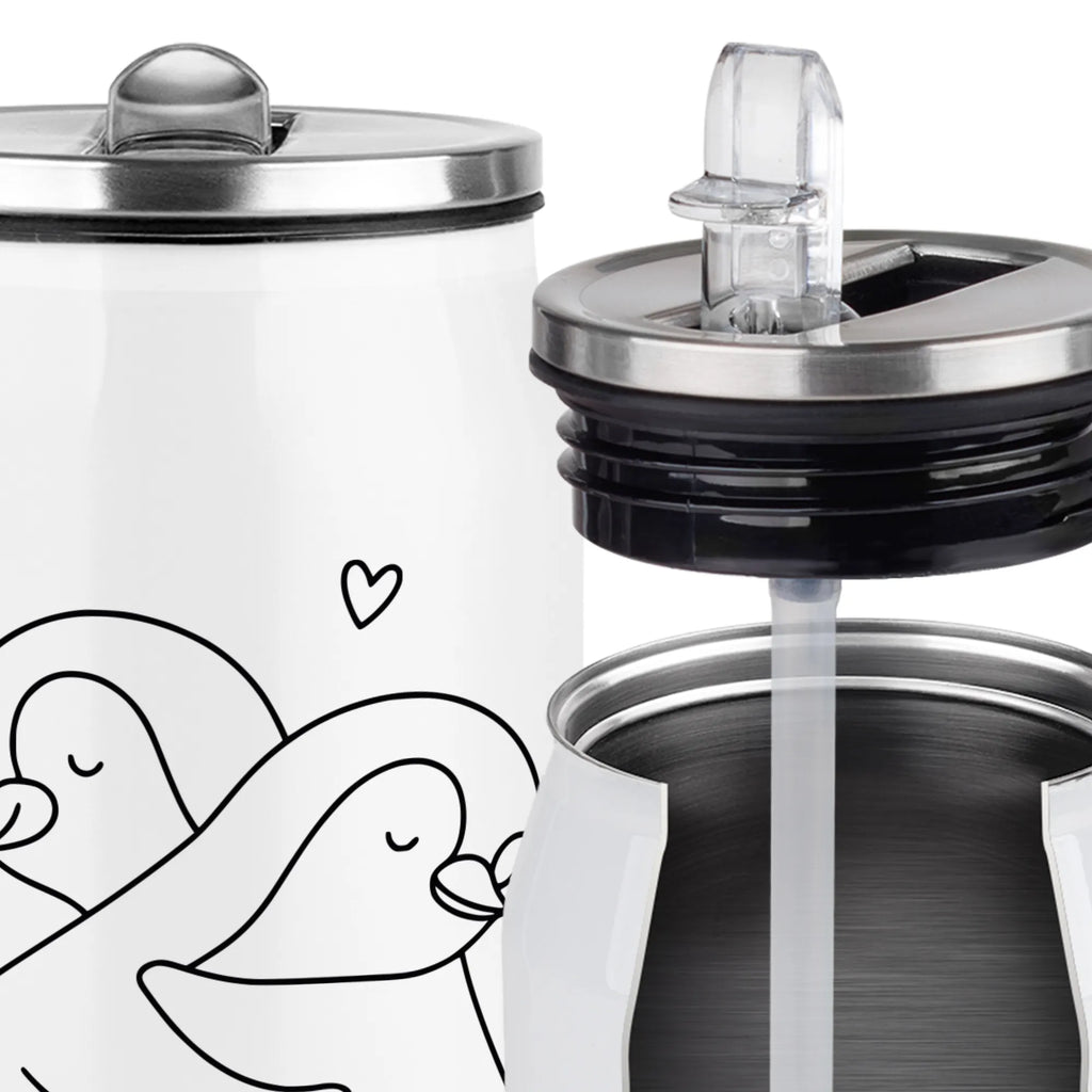 Puszki napojowe Butelka do picia Pingwiny przytulanie Miłość, partner, przyjaciel, przyjaciółka, mąż, żona, wesele, zaręczyny, prośba o rękę, prezent miłosny, rocznica, dzień ślubu