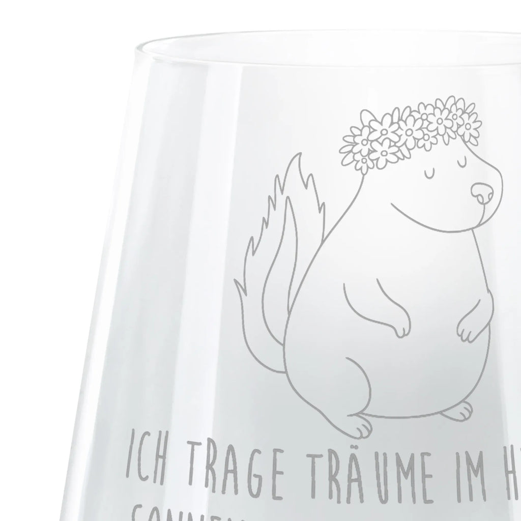 Engraved Wind Light skunk Girl Romatisches Windlicht, Gravur Windlicht, Teelichthalter, Windlicht aus Glas, Teelicht, Stinktier, Skunk, Raubtier, Namaste, Yoga, Stinker, Wildtier, Stinki