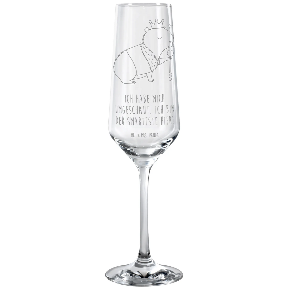 Sparkling wine glass Capybara King