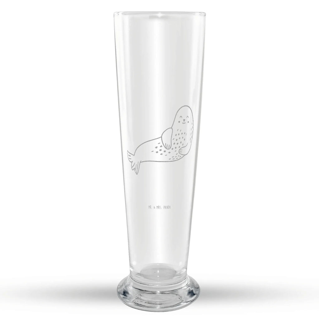 Weizenglas Robbe Lachen Weizenglas, Vatertag, Weizen Glas, Weizenbier Glas, Weizenbierglas, Tiermotive, Gute Laune, lustige Sprüche, Tiere, Meerestier, Robben, Robbe, Strand, Seehund, Ostsee, Nordsee