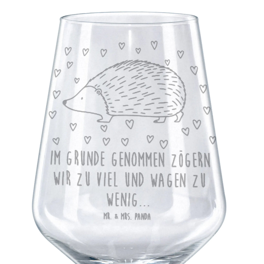 Kieliszek do czerwonego wina jeż serca Motywy zwierzęce, dobra energia, zabawne powiedzonka, zwierzęta