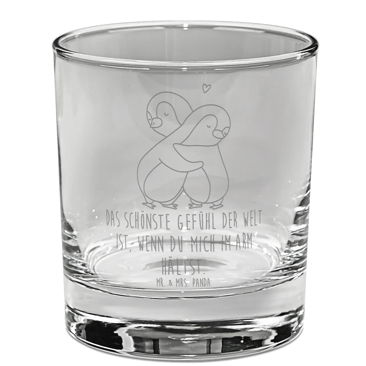 Whiskey Glass penguins Cuddle
