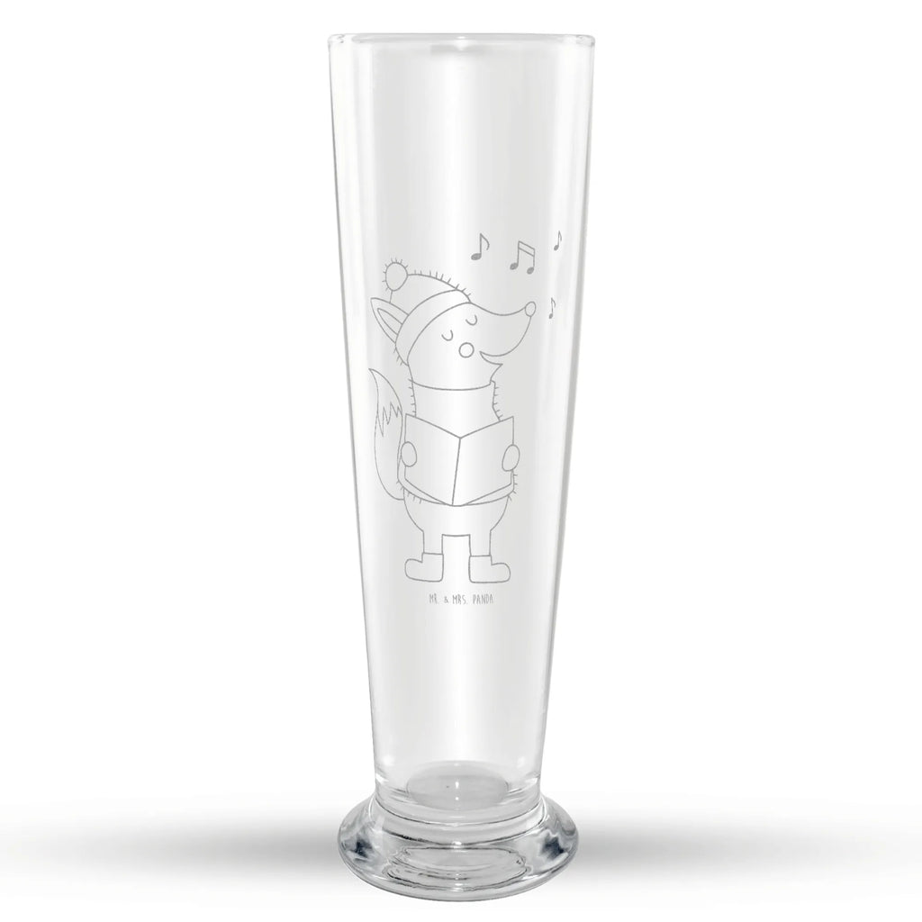Weizenglas Fuchs Sänger Weizenbier Glas, Vatertag, Weizen Glas, Weizenbierglas, Weizenglas, Winter, Weihnachten, Weihnachtsdeko, Nikolaus, Advent, Heiligabend, Wintermotiv, Singen, Geschenk Sänger, Füchse, Sänger, Weihnachtslieder, Fuchs