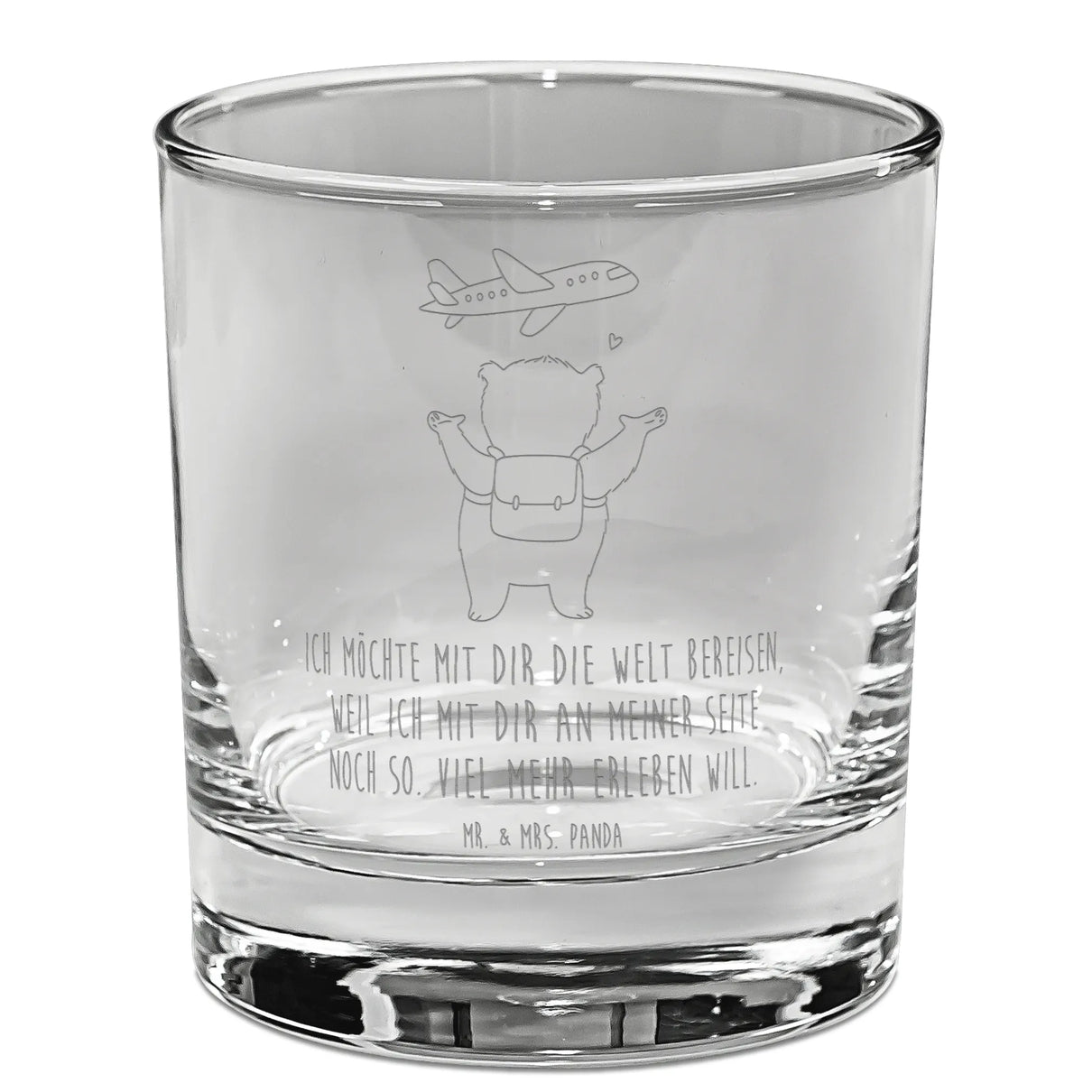 Whiskey Glass bear Airplane Loving, Two, Together, Marriage, Proposal of marriage, Love gift, gift for her, gift for him, anniversary gift, Valentine's Day Gift for Women Love Gift Anniversary Wedding Anniversary Party Favor Gift for Girlfriend Gift for Partner Boyfriend Gift Token of Love for Men for Husband