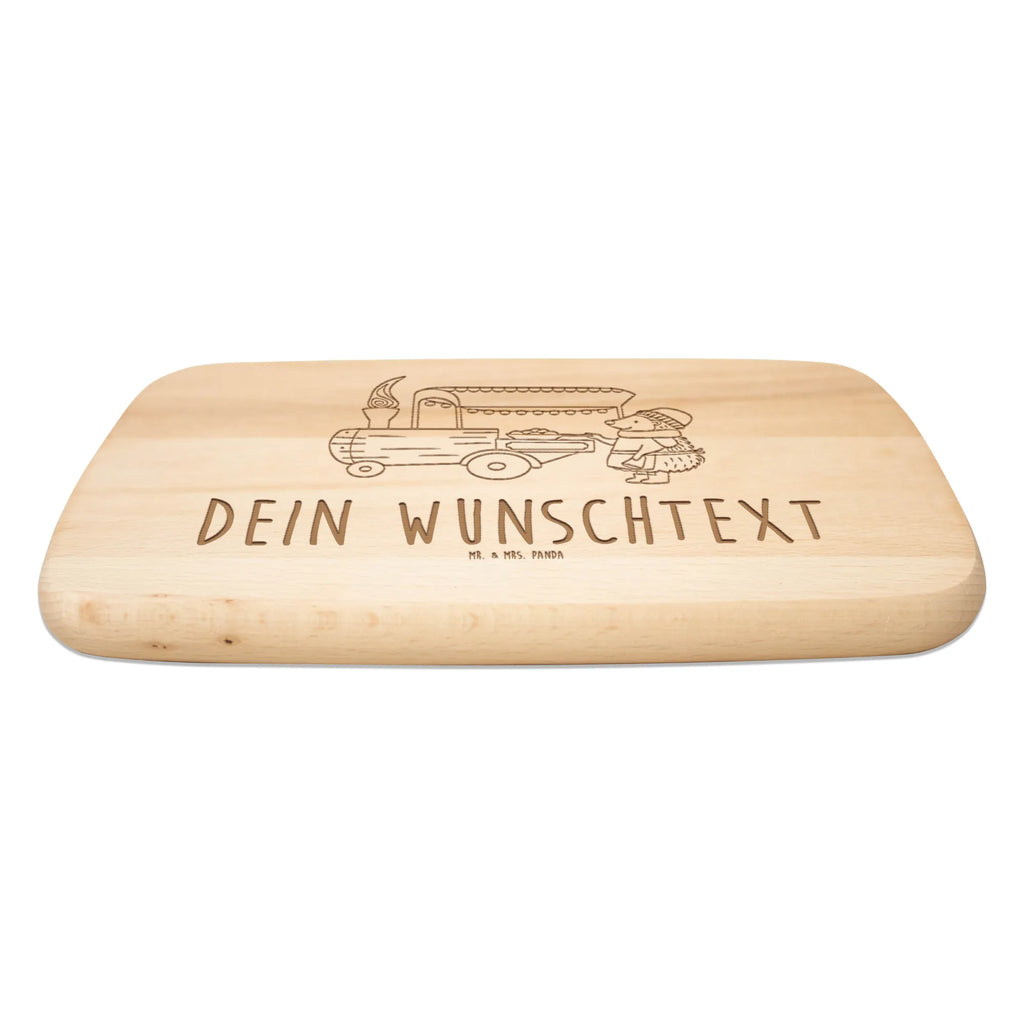 Personalised serving board hedgehog Chestnuts Winter, Christmas, Christmas time, snow