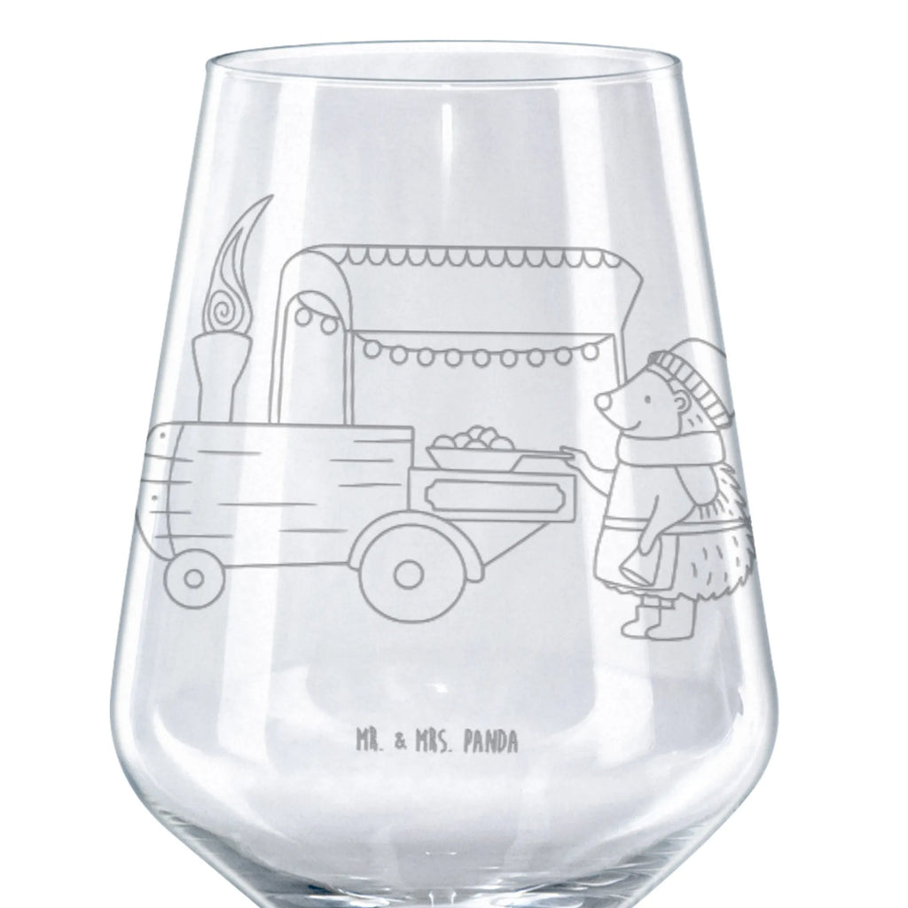 Red Wine Glass hedgehog Chestnuts Winter, Christmas, Christmas time, snow