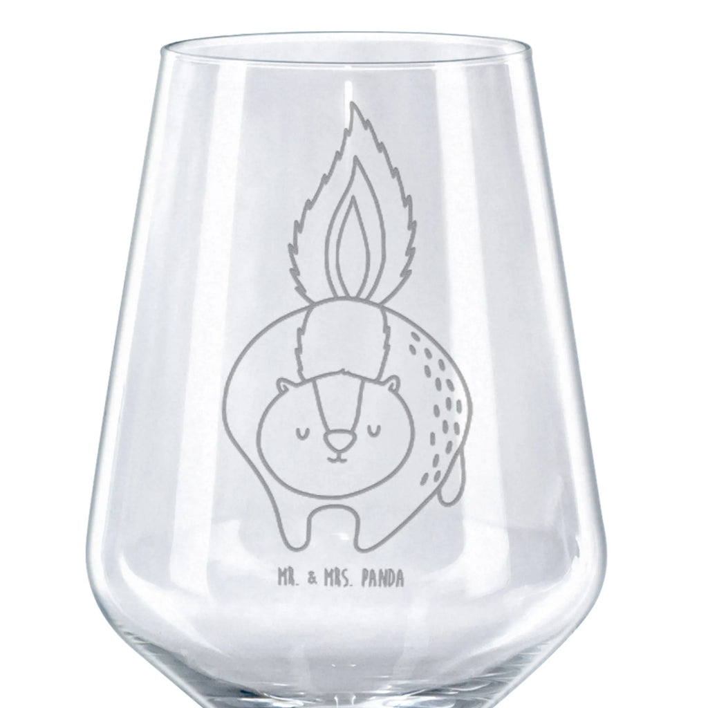 Kieliszek do czerwonego wina skunks atak Stinktier, Skunk