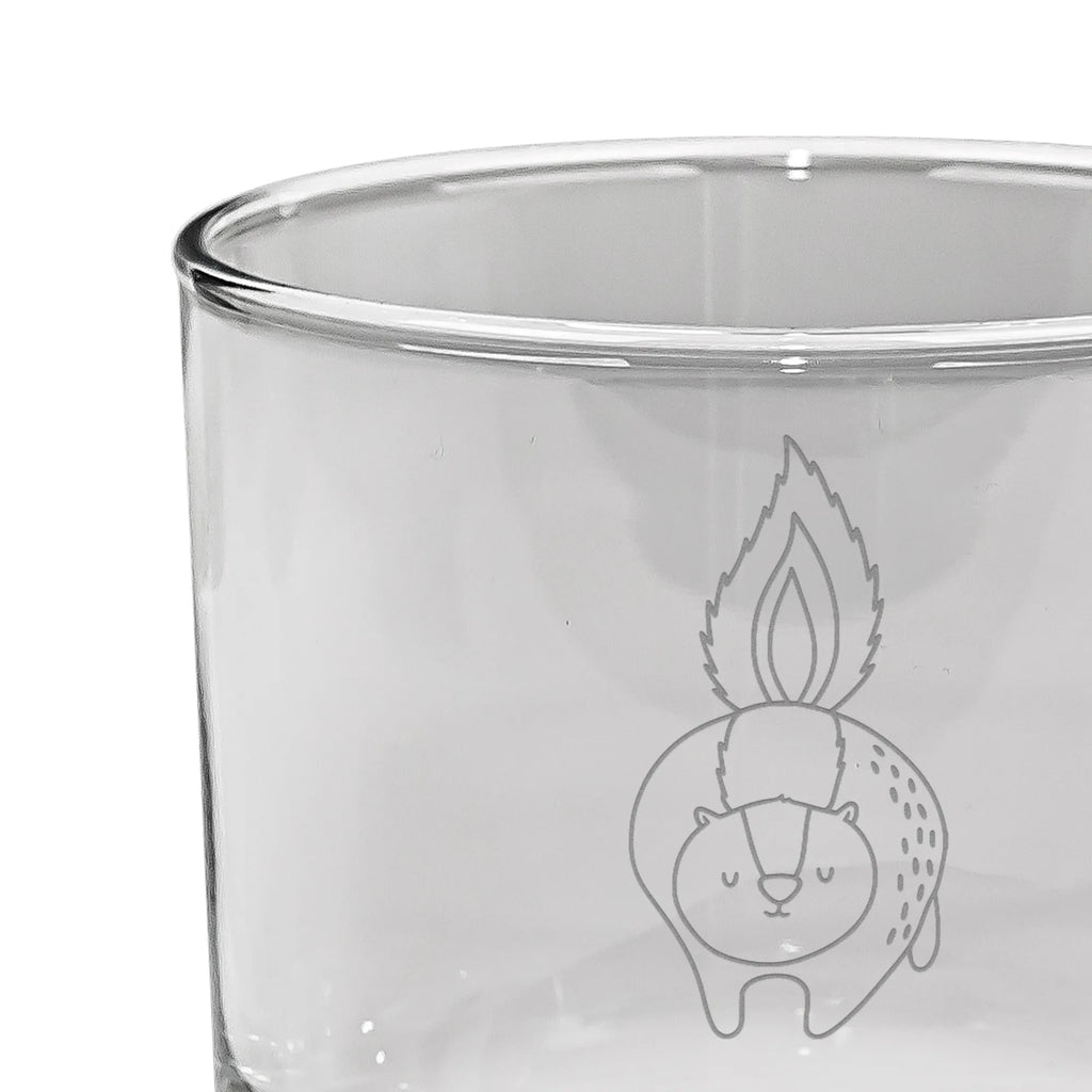 Personalized Whiskey Glass skunk attack Skunk, stinky, predator, threatening, skunk, angry, stinker, wild animal