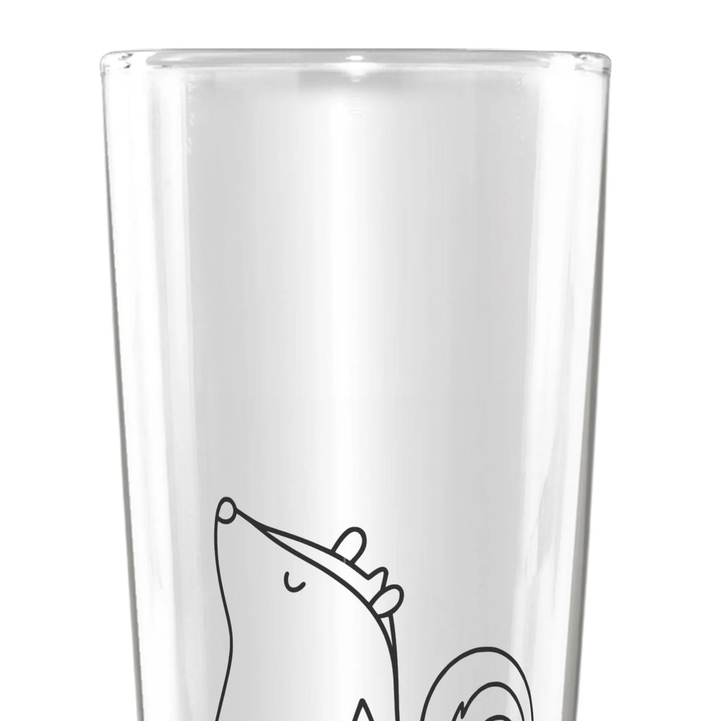 Beer glass skunk Sit Skunk, stinker, predator, law, know-it-all, skunk, wild animal, office, stinky, slogan