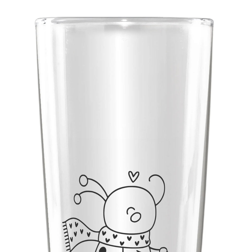 Personalized Beer Glass Smörle sledding Winter, Christmas, Christmas time, snow