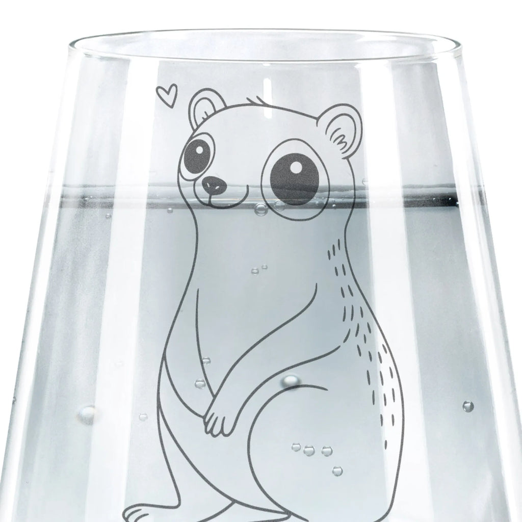 Drinking glass Slow loris Happy small animals, cute, funny, cute animal motives, hand drawn, small world, funny sayings, good mood, happy, gifts, gift ideas, special gifts, animal lover, card
