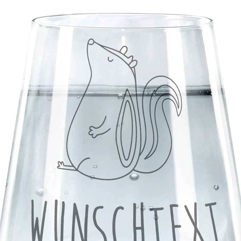 Personalized Drinking Glass skunk Sit Skunk, predator, slogan, skunk, law, office, stinker, wild animal, know-it-all, stinky