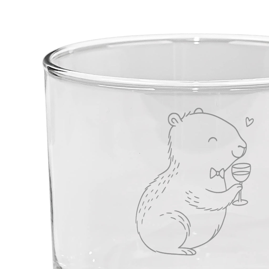 Personalized Gin Glass Capybara wine small animals, cute, funny, cute animal motives, hand drawn, small world, funny sayings, good mood, happy, gifts, gift ideas, special gifts, animal lover, card
