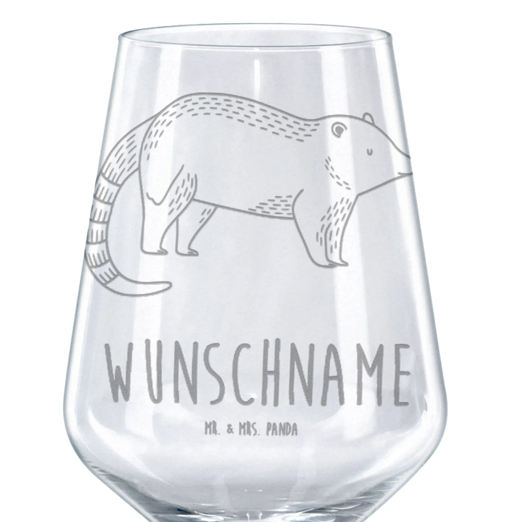 Personalizowany kieliszek do czerwonego wina Nosacz Motywy zwierzęce, dobra energia, zabawne powiedzonka, zwierzęta