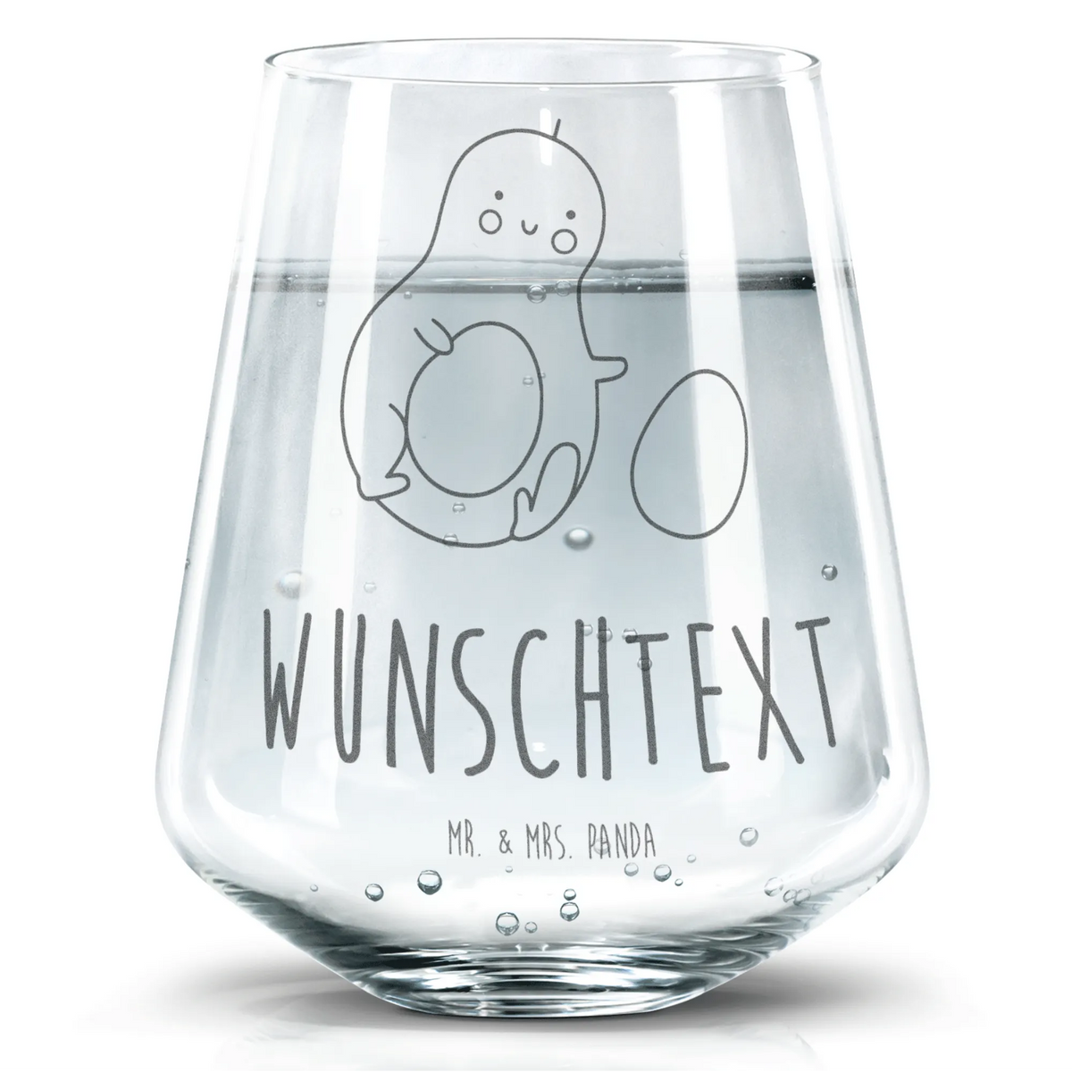 Personalized Drinking Glass avocado core rolls vegetables, for birth, first child, infant, birth, child, big love, birthday, pregnancy