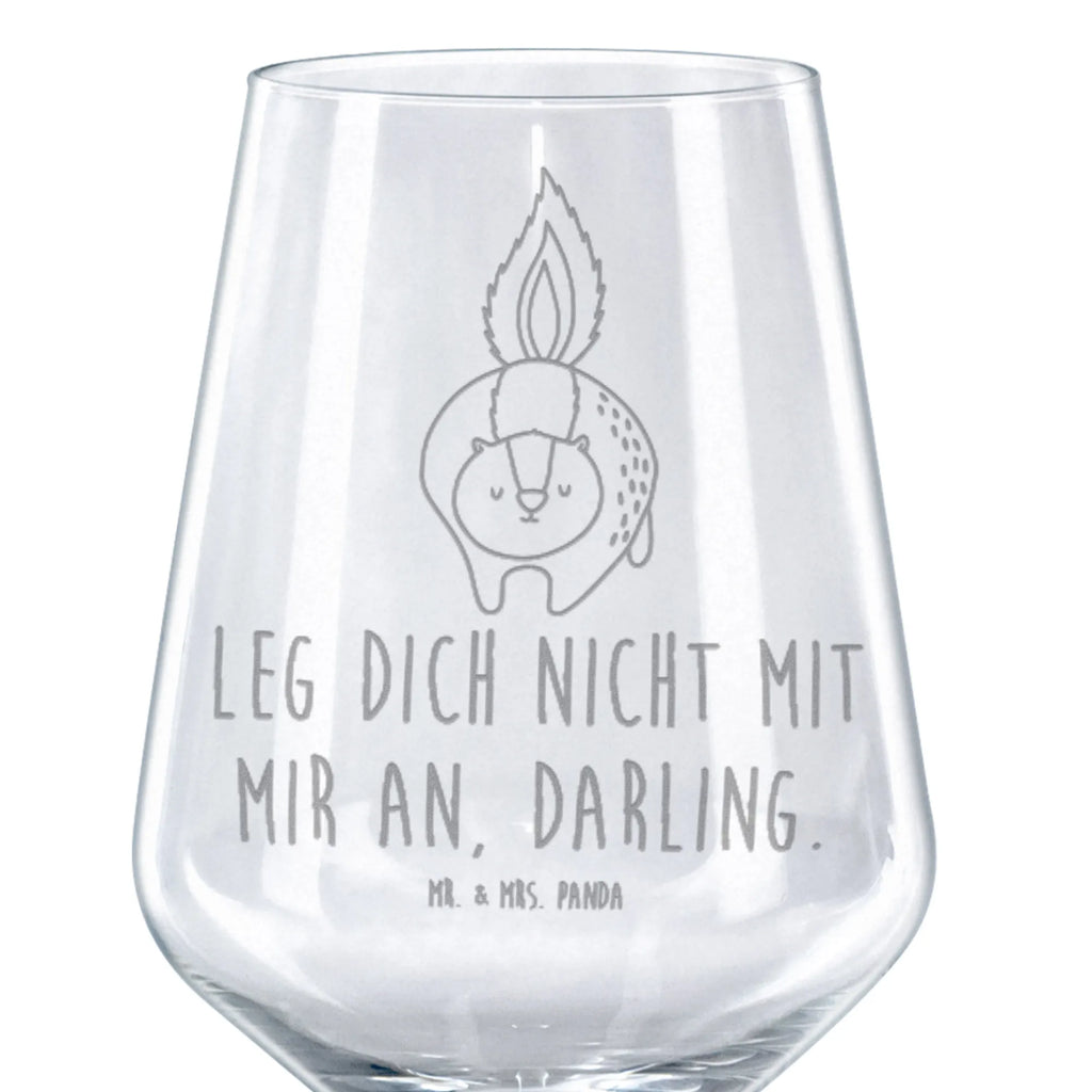 Kieliszek do czerwonego wina skunks atak Stinktier, Skunk