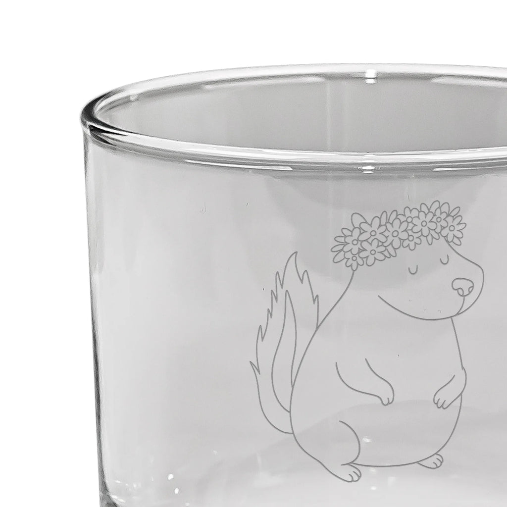 Personalized Whiskey Glass skunk Girl Skunk, Love, Predator, Namaste, Wild animal, Stinker, Live, Laugh, Stinky, Yoga