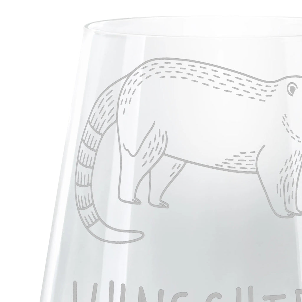 Personalized Cocktail Glass Coati small animals, cute, funny, cute animal motives, hand drawn, small world, funny sayings, good mood, happy, gifts, gift ideas, special gifts, animal lover, card, bear, trunk bear, nose bear, Nose bear