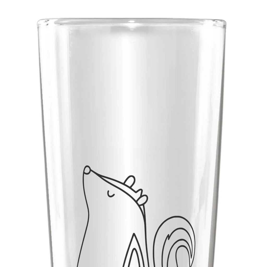 Beer glass skunk Sit Skunk, stinker, predator, law, know-it-all, skunk, wild animal, office, stinky, slogan