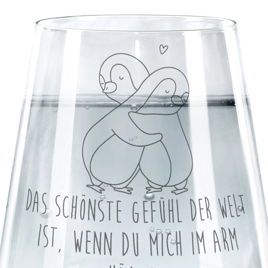 szklanka Pingwiny przytulanie Miłość, partner, przyjaciel, przyjaciółka, mąż, żona, wesele, zaręczyny, prośba o rękę, prezent miłosny, rocznica, dzień ślubu