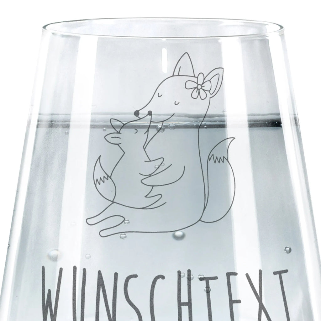 Personalized Drinking Glass Fox mummy Family, Father's Day, Mother's Day, brother, sister, Mom, Dad, mother, daughter, present, favourite daughter, best daughter, mom