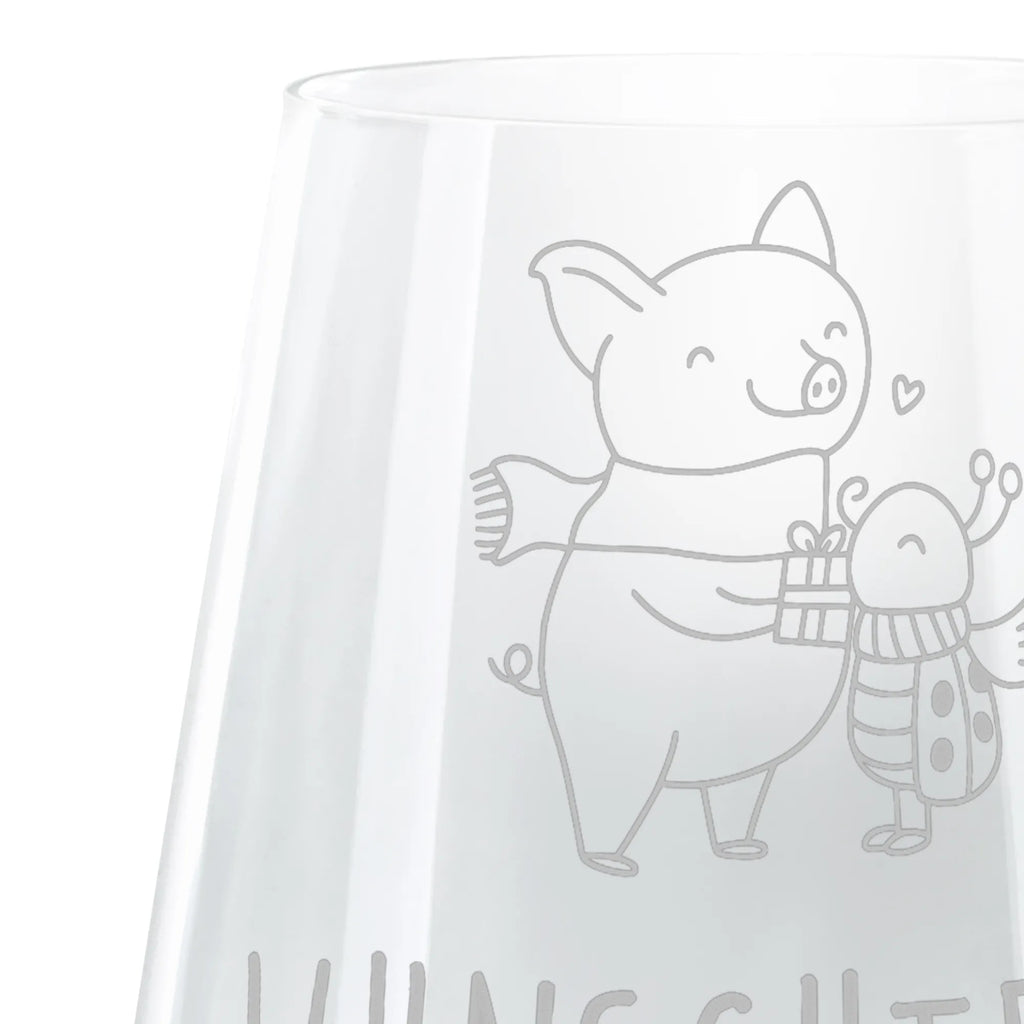 Personalizowany kieliszek koktajlowy Rozgrzana Świnka Smörle Zima, Boże Narodzenie, dekoracje świąteczne, Mikołaj, Adwent, Wigilia, zimowy motyw