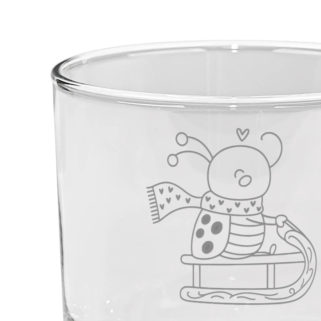 Personalized Gin Glass Smörle sledding Winter, Christmas, Christmas time, snow