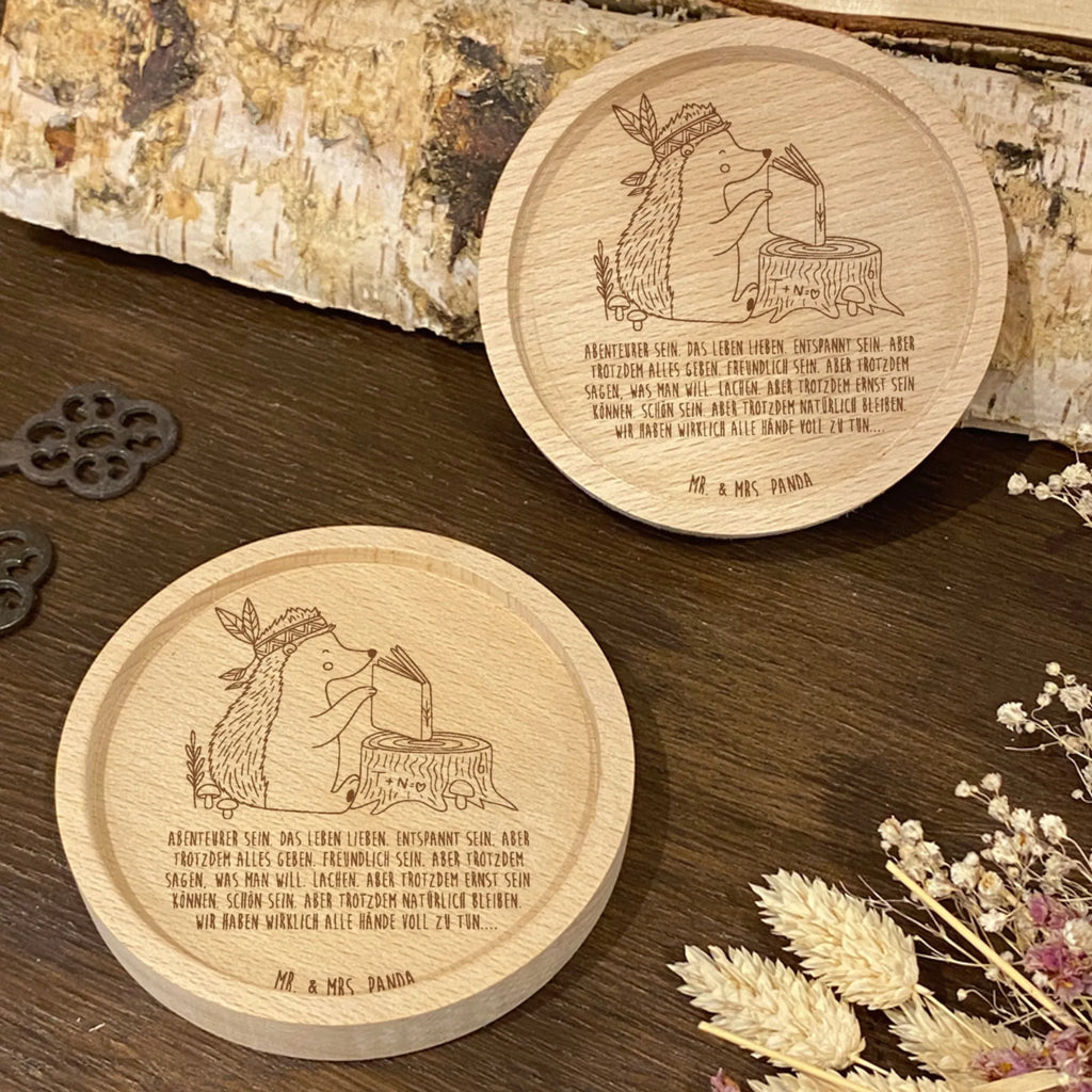 Holz Untersetzer Igel Federschmuck Untersetzer graviert, Untersetzer, Holz Untersetzer, Gravierte Untersetzer, Waldtiere, Tiere, Camping, Lagerfeuer, Igel, Indianer, Abenteuer