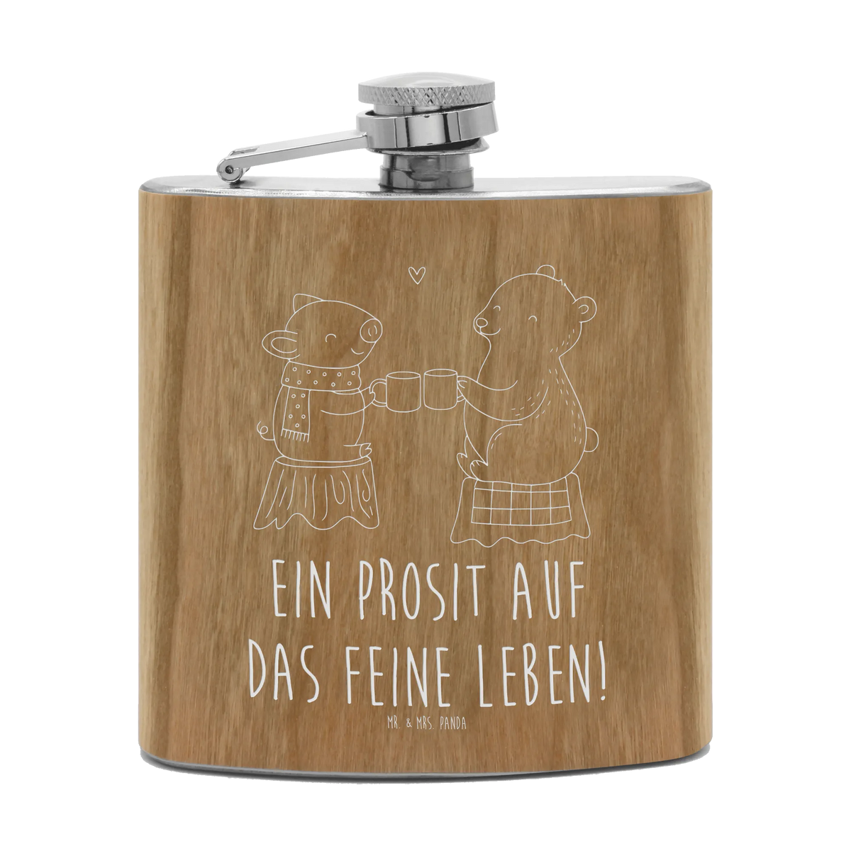 Hipflask Glowing Pig Bash Winter, Christmas, Christmas time, snow