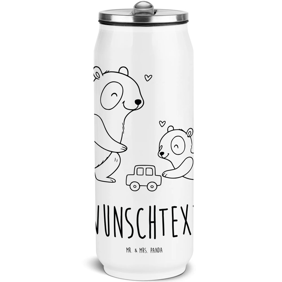 Personalized Beverage Cans Drinking Bottle Panda father Father's Day gift, Dad gifts, Father's birthday