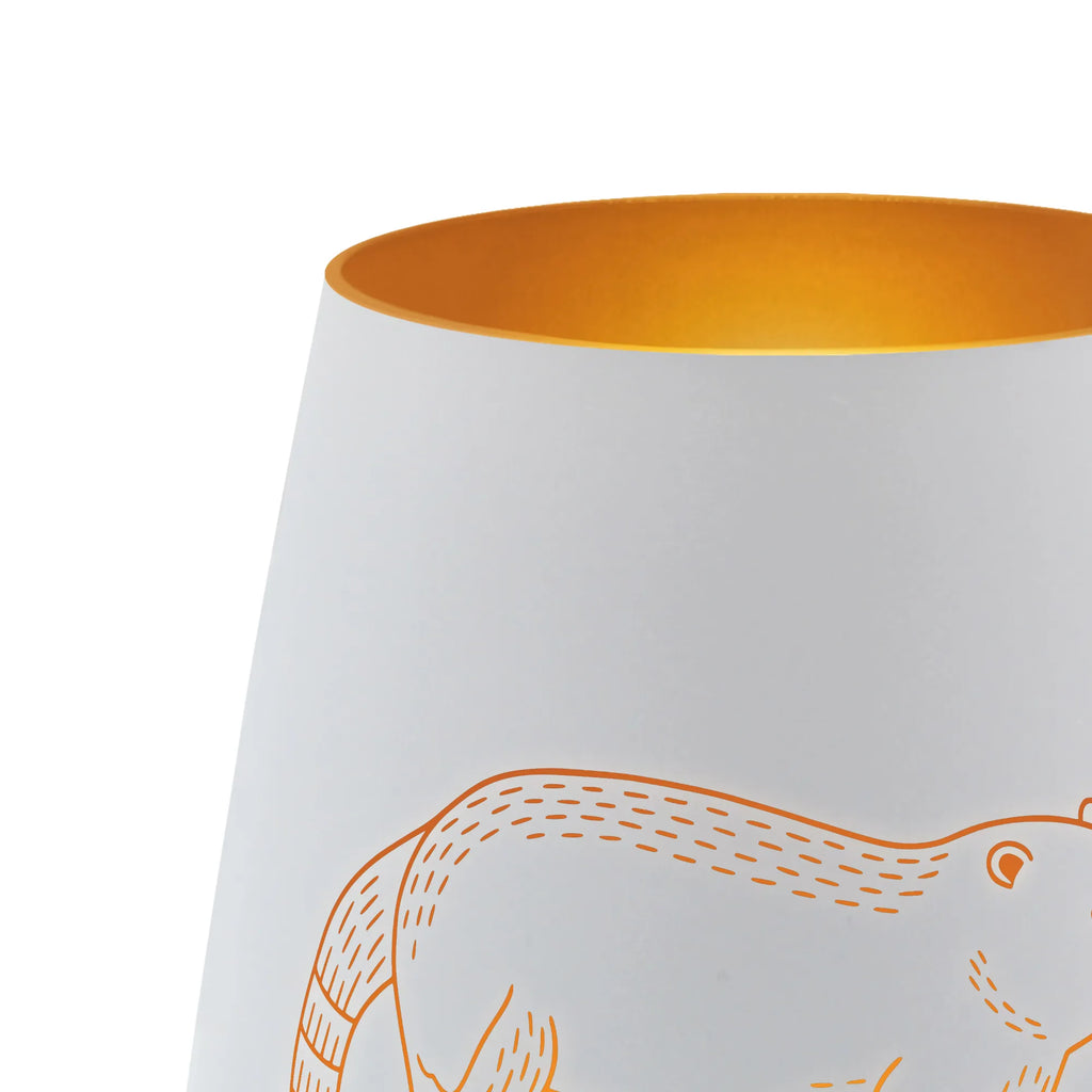 Złoty świecznik spersonalizowany Nosacz Motywy zwierzęce, dobra energia, zabawne powiedzonka, zwierzęta